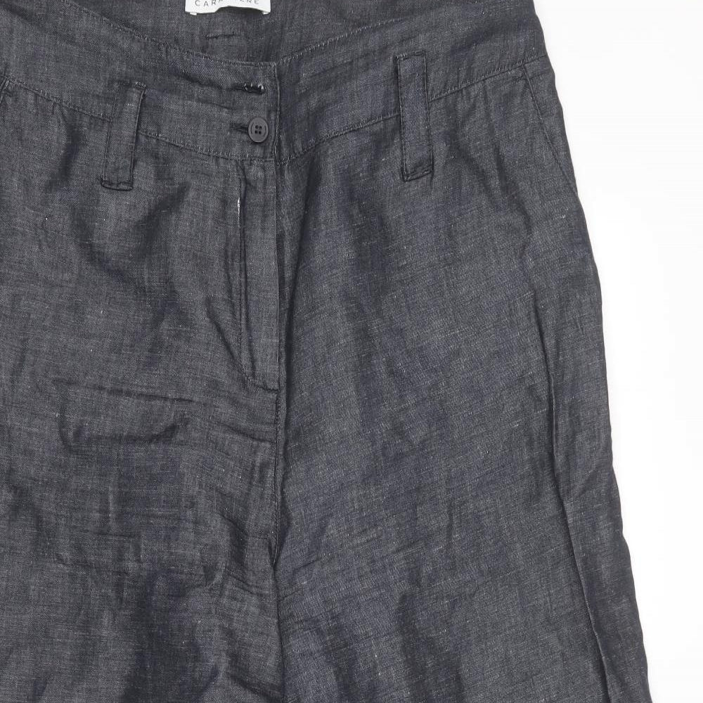 CARACTERE Womens Blue  Cotton Trousers  Size 14 L23 in Regular