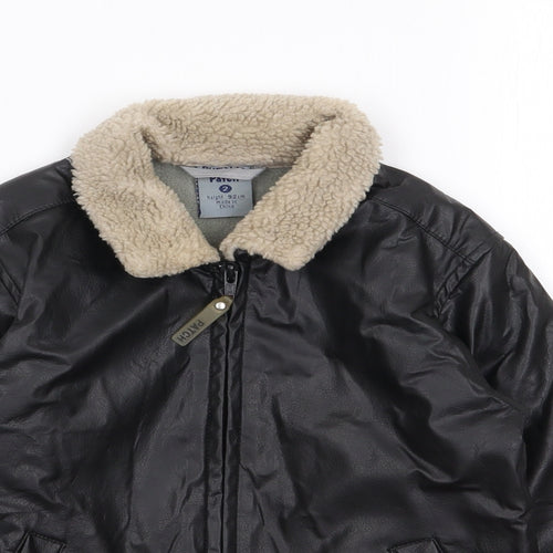 Pumpkin Patch Boys Black   Jacket Coat Size 2 Years  Zip
