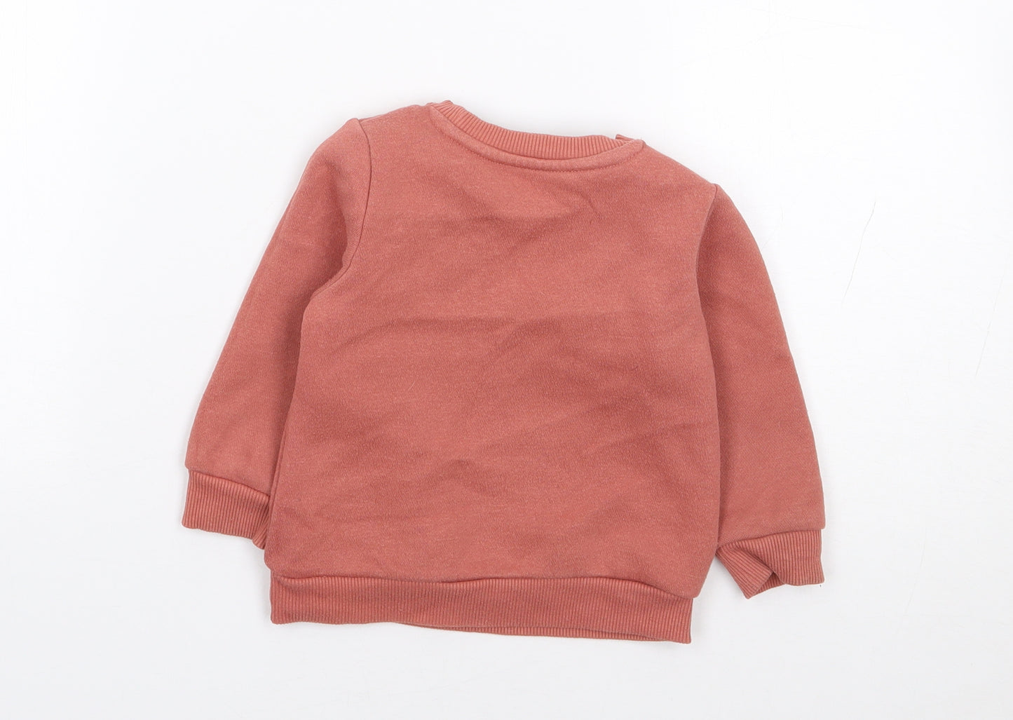Primark Baby Orange  Cotton Pullover Jumper Size 9-12 Months  Pullover