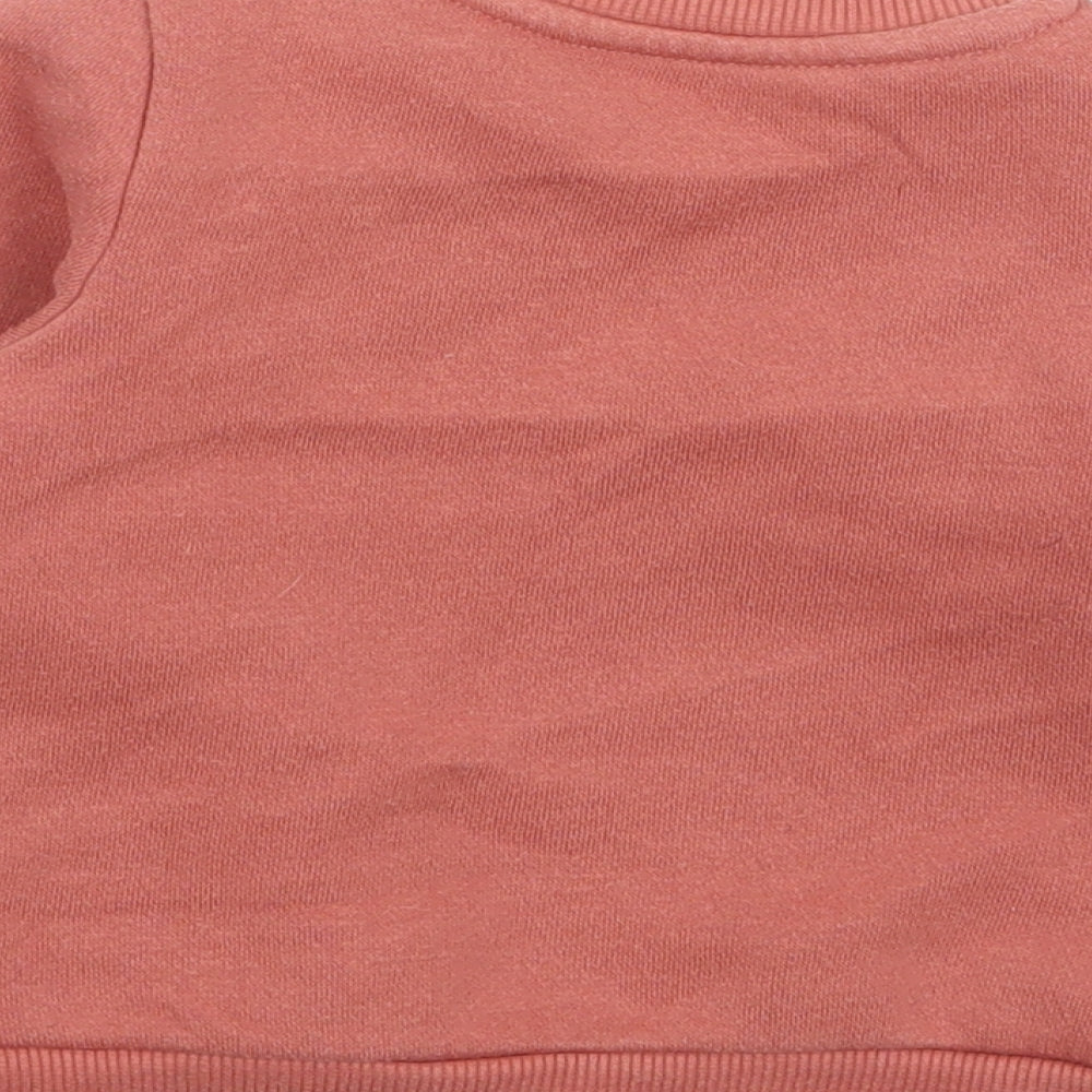 Primark Baby Orange  Cotton Pullover Jumper Size 9-12 Months  Pullover