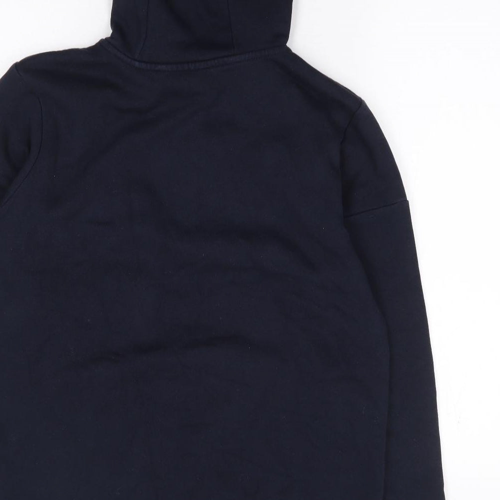 George Boys Blue  Cotton Pullover Hoodie Size 13-14 Years  Pullover