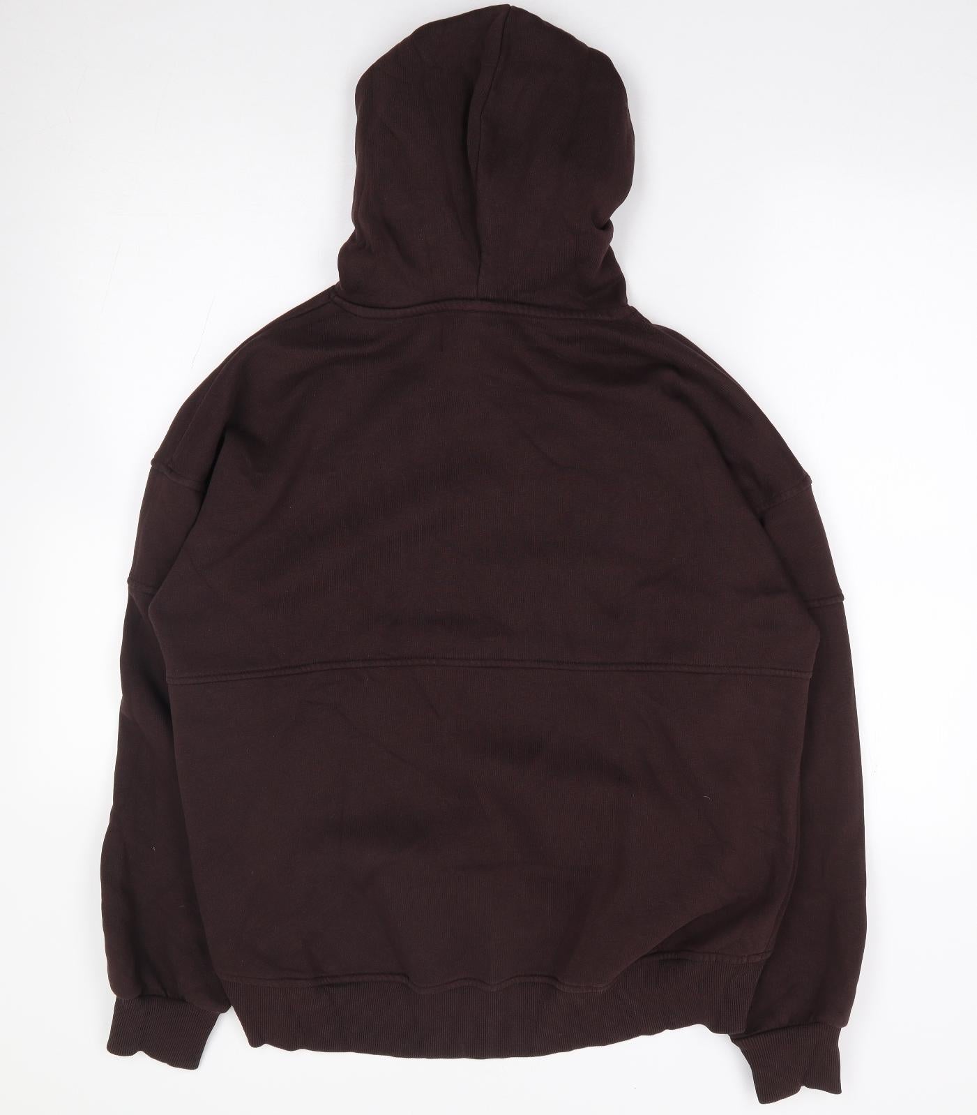 River Island Womens Brown  Cotton Pullover Hoodie Size M  Pullover