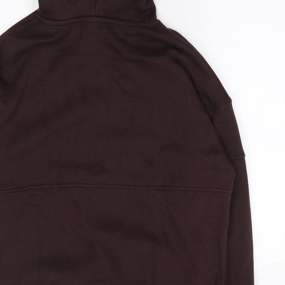 River Island Womens Brown  Cotton Pullover Hoodie Size M  Pullover