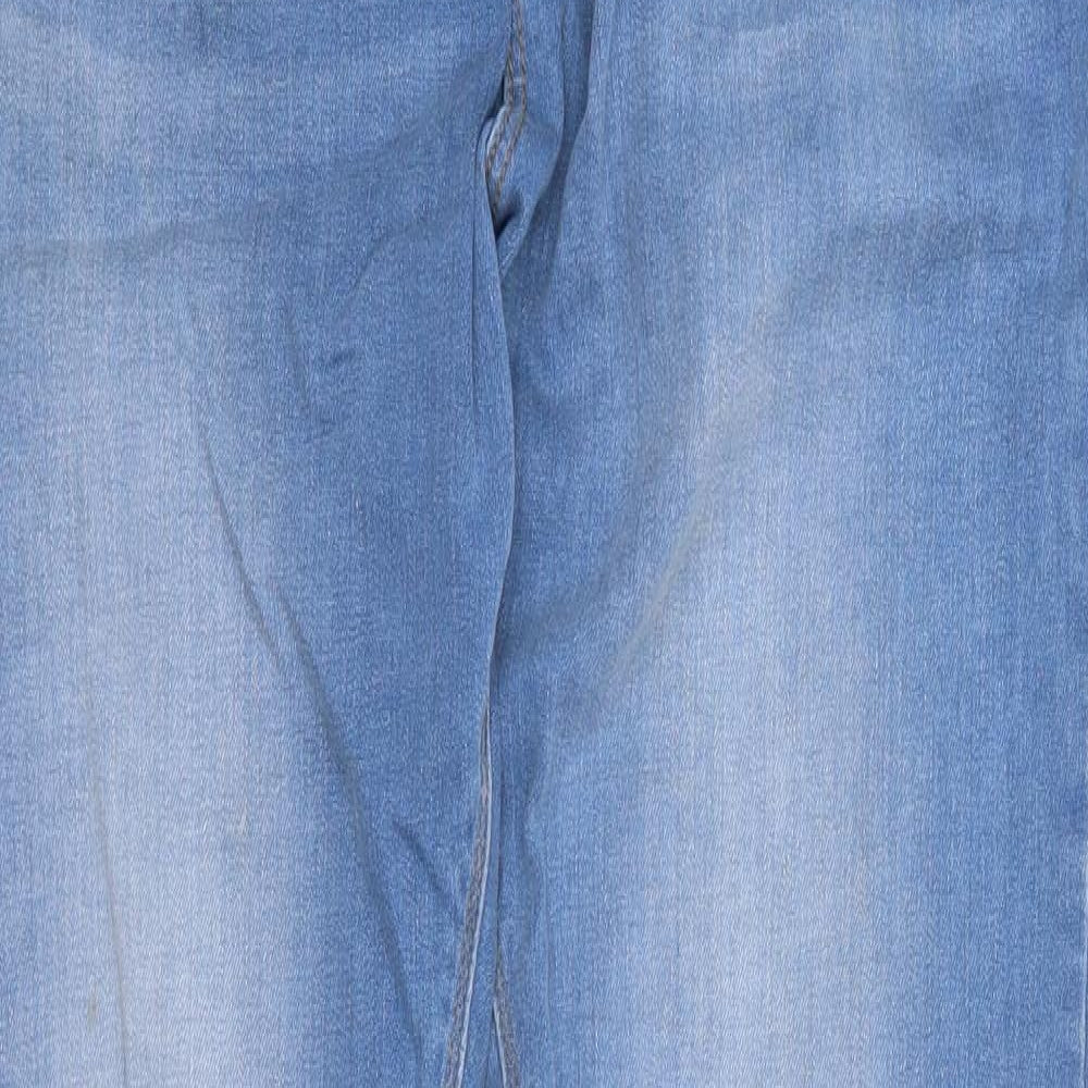 ASOS Womens Blue  Cotton Skinny Jeans Size 34 L32 in Regular Zip