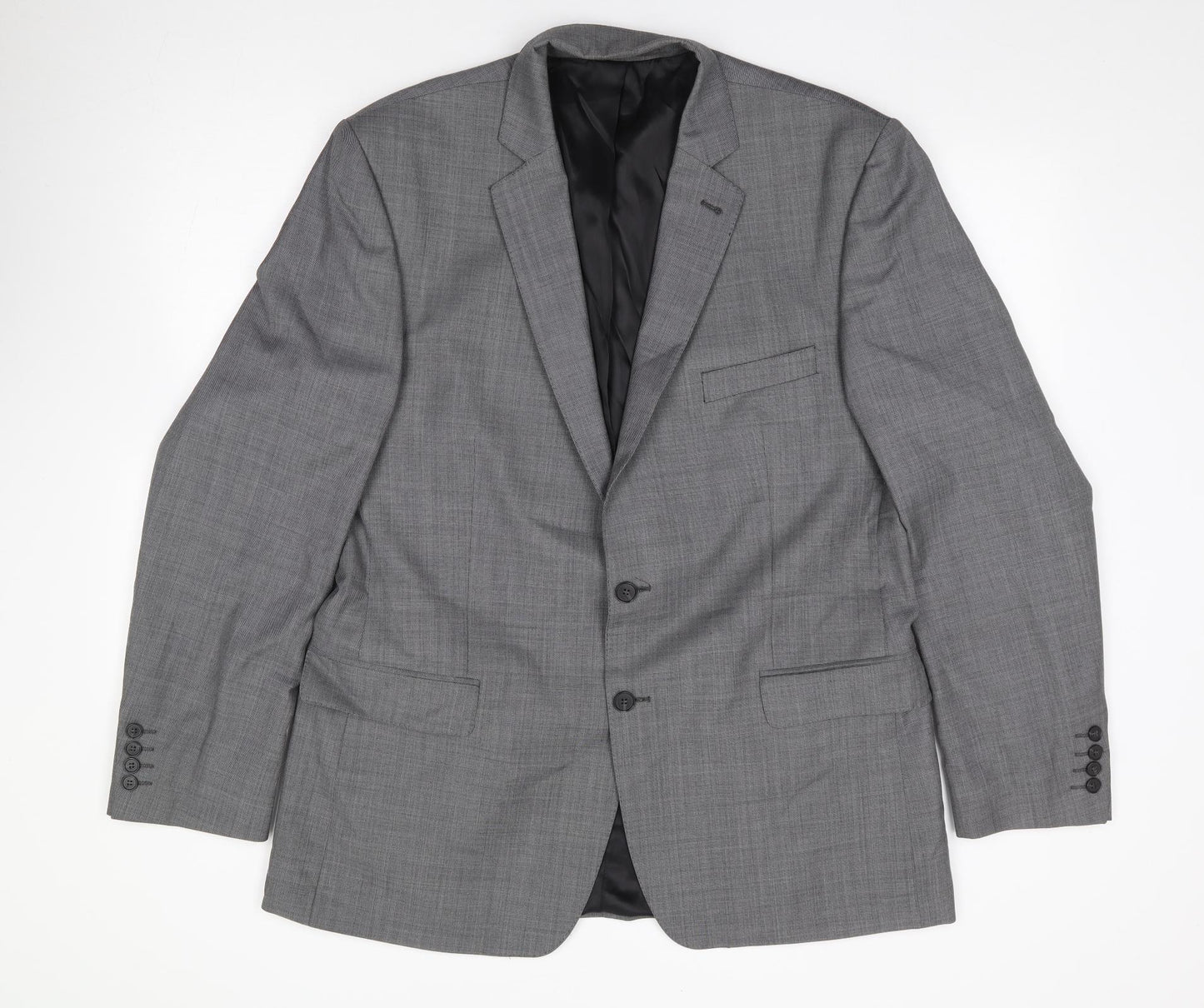 Racing Green Mens Grey  Wool Jacket Suit Jacket Size 44