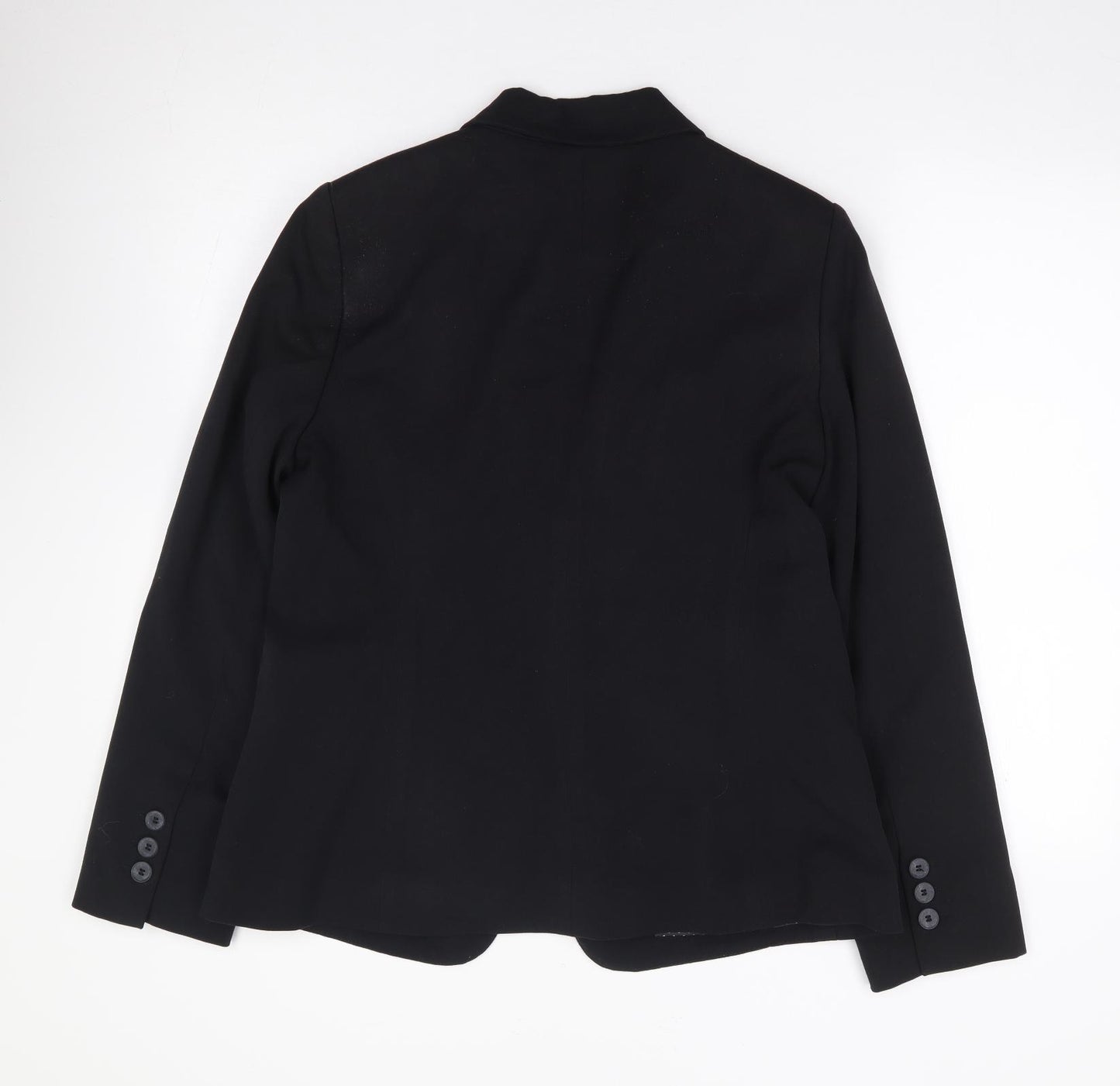 Debenhams Womens Black  Polyester Jacket Suit Jacket Size 16
