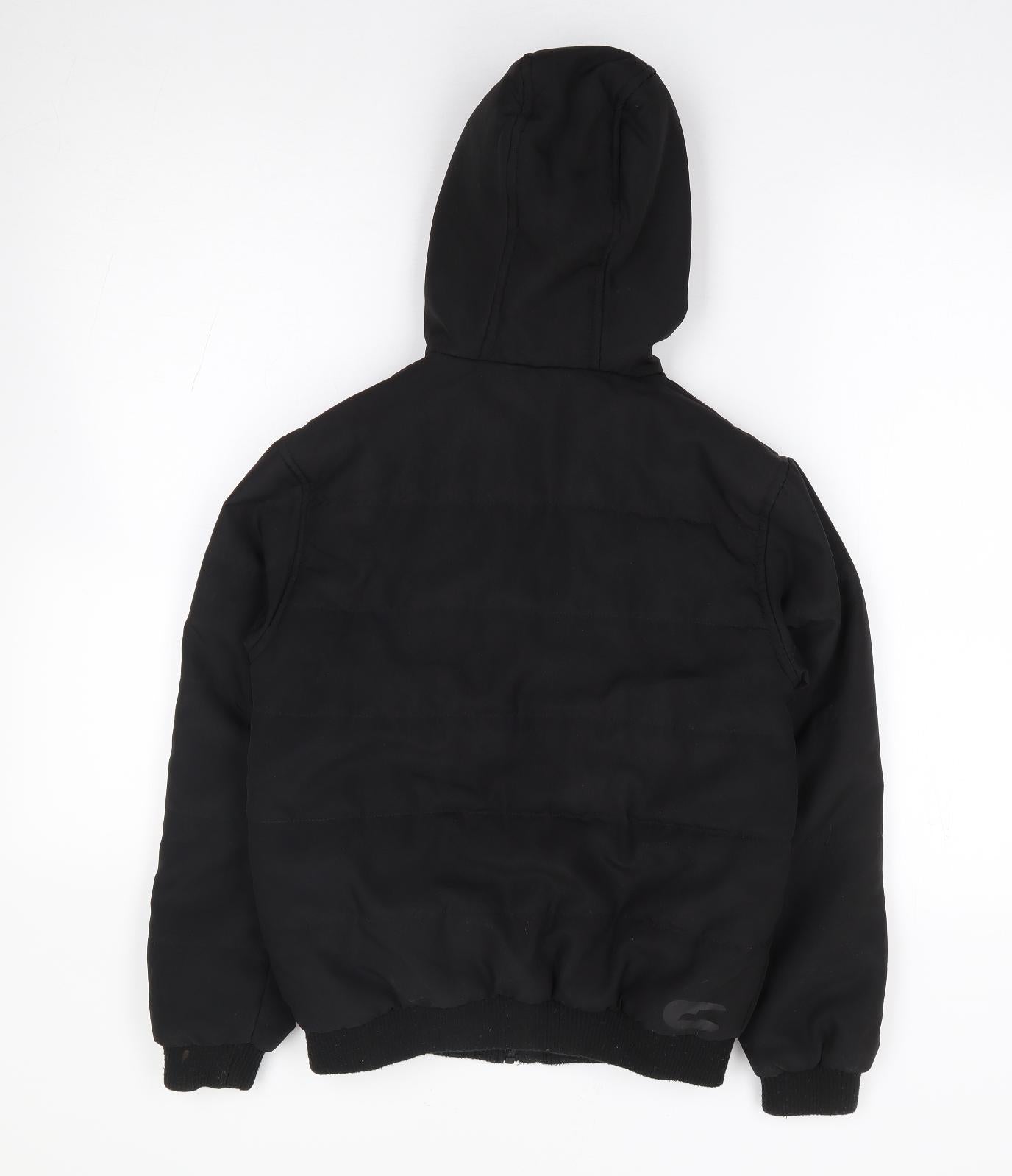 McKenzie Boys Black   Parka Coat Size 10-11 Years  Zip
