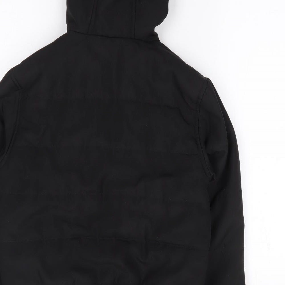 McKenzie Boys Black   Parka Coat Size 10-11 Years  Zip