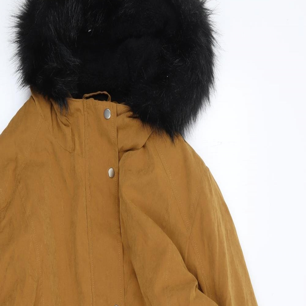 George Womens Yellow   Parka Coat Size XL  Zip