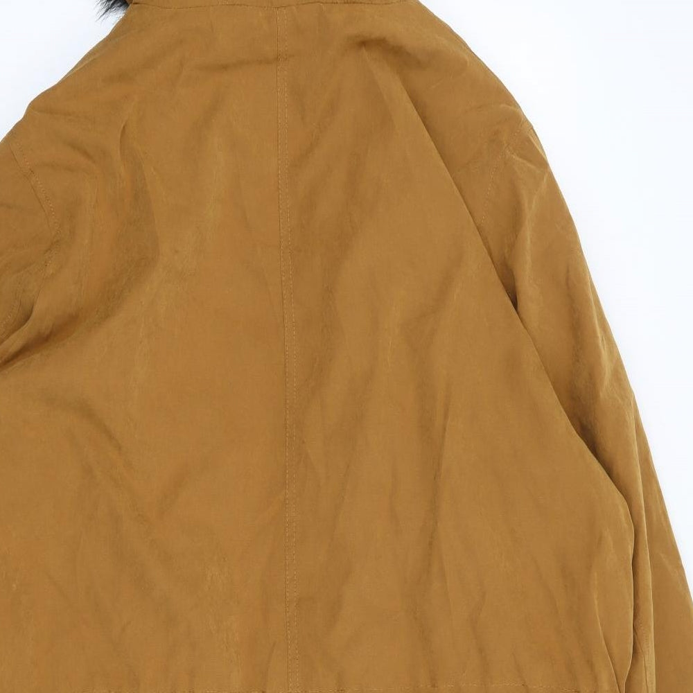 George Womens Yellow   Parka Coat Size XL  Zip