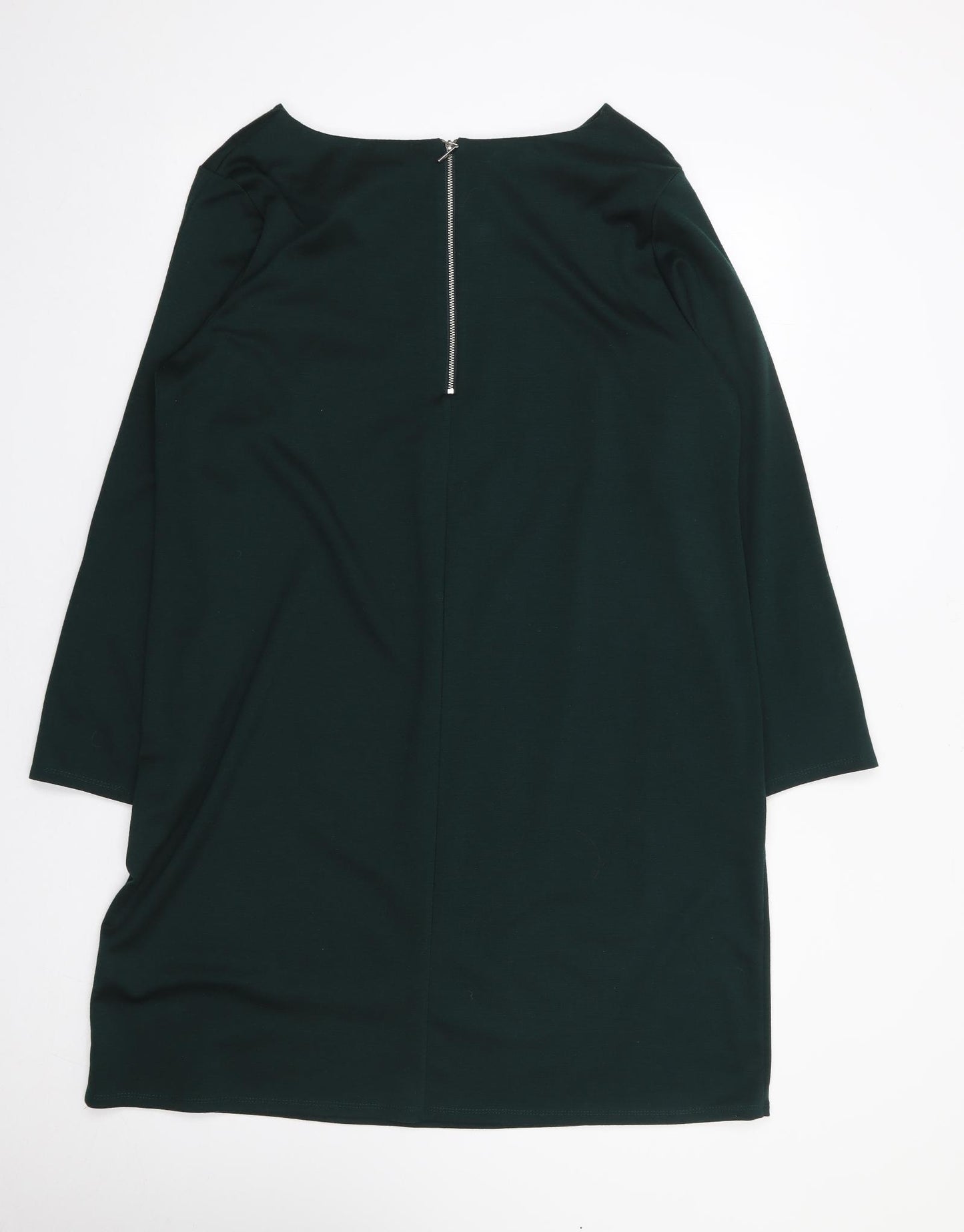Wallis Womens Green  Polyester Shift  Size 16  Round Neck Pullover