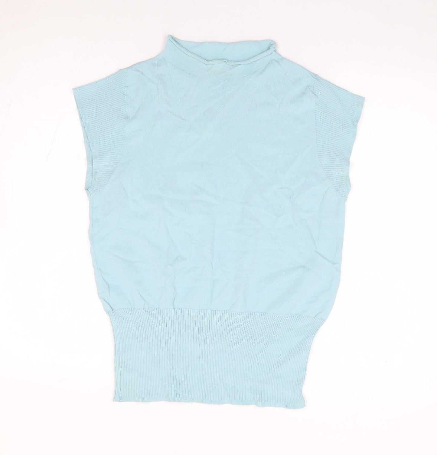 NEXT Womens Green  Viscose Jersey Tank Size 14 Mock Neck