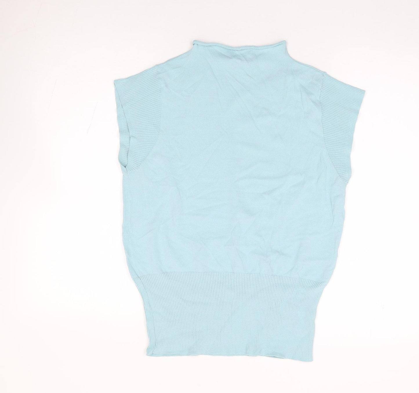 NEXT Womens Green  Viscose Jersey Tank Size 14 Mock Neck
