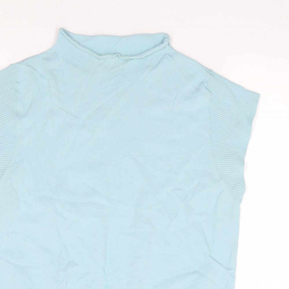 NEXT Womens Green  Viscose Jersey Tank Size 14 Mock Neck