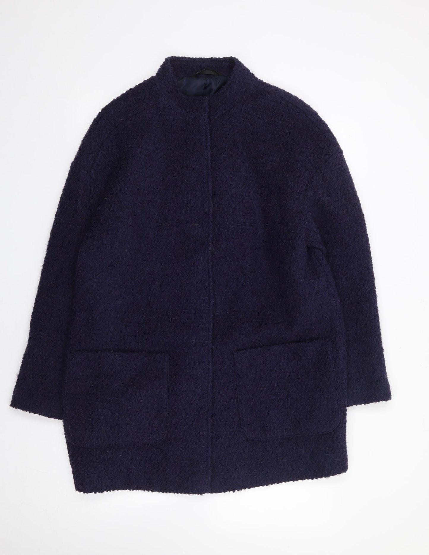 Dunnes Womens Blue   Jacket Coat Size 12  Snap