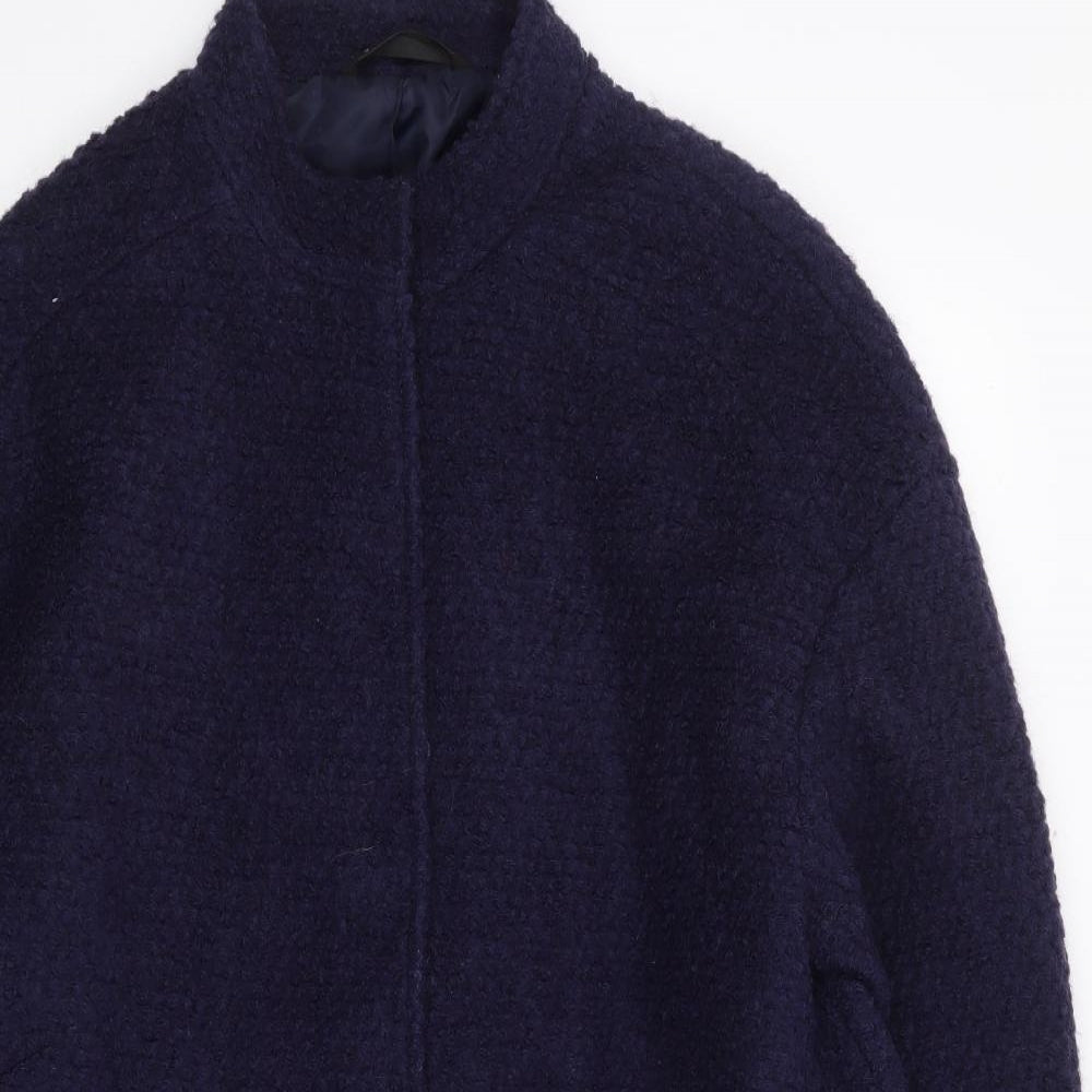 Dunnes Womens Blue   Jacket Coat Size 12  Snap