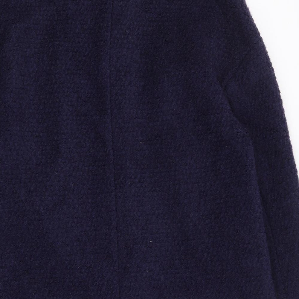 Dunnes Womens Blue   Jacket Coat Size 12  Snap