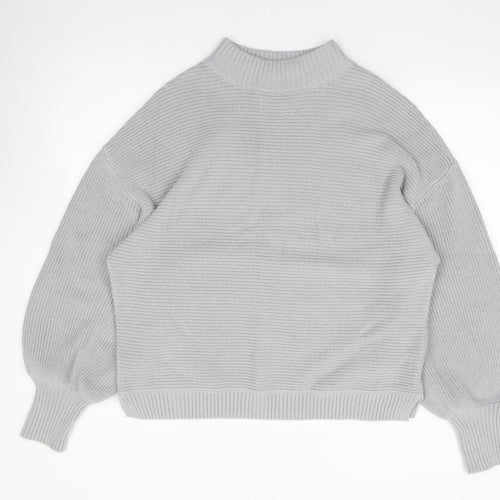 Firetrap Womens Grey Crew Neck  Acrylic Pullover Jumper Size 12