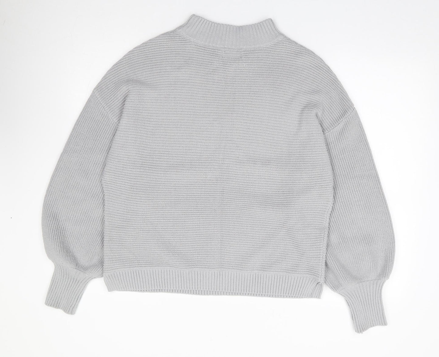 Firetrap Womens Grey Crew Neck  Acrylic Pullover Jumper Size 12