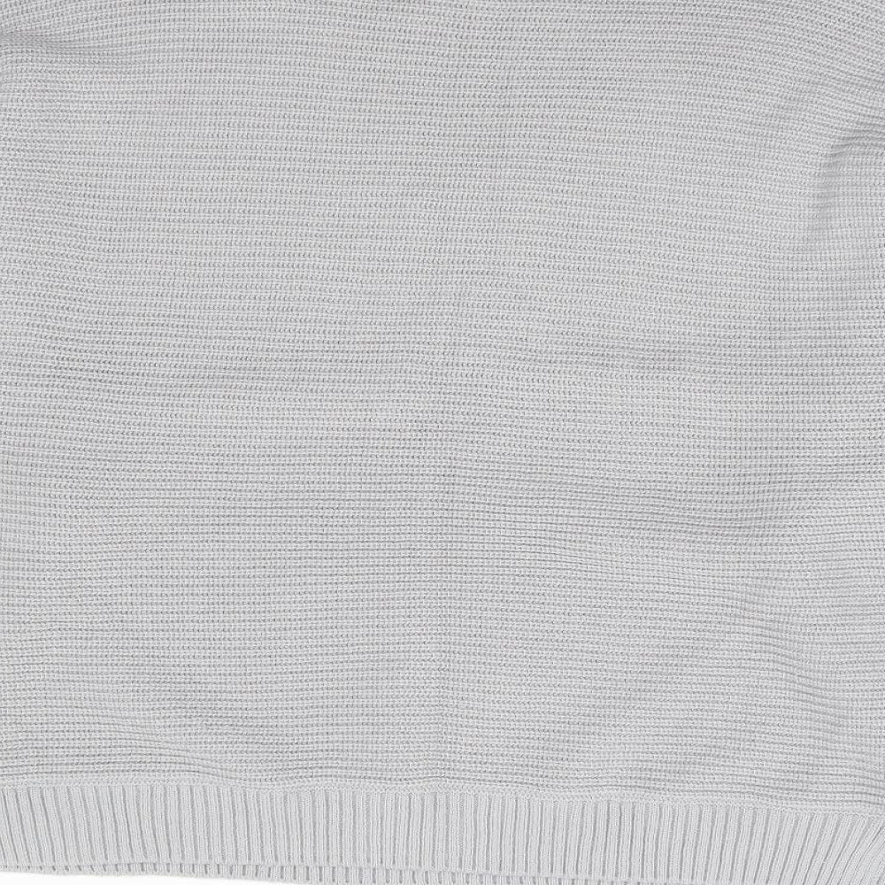 Firetrap Womens Grey Crew Neck  Acrylic Pullover Jumper Size 12