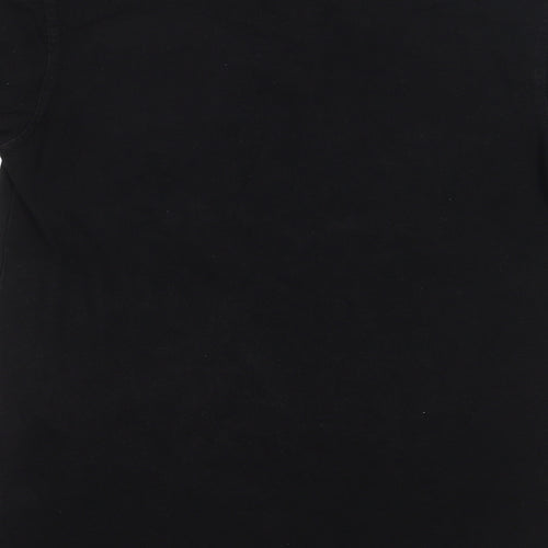 Saxnet Limited Mens Black  100% Cotton  Polo Size S Collared Pullover