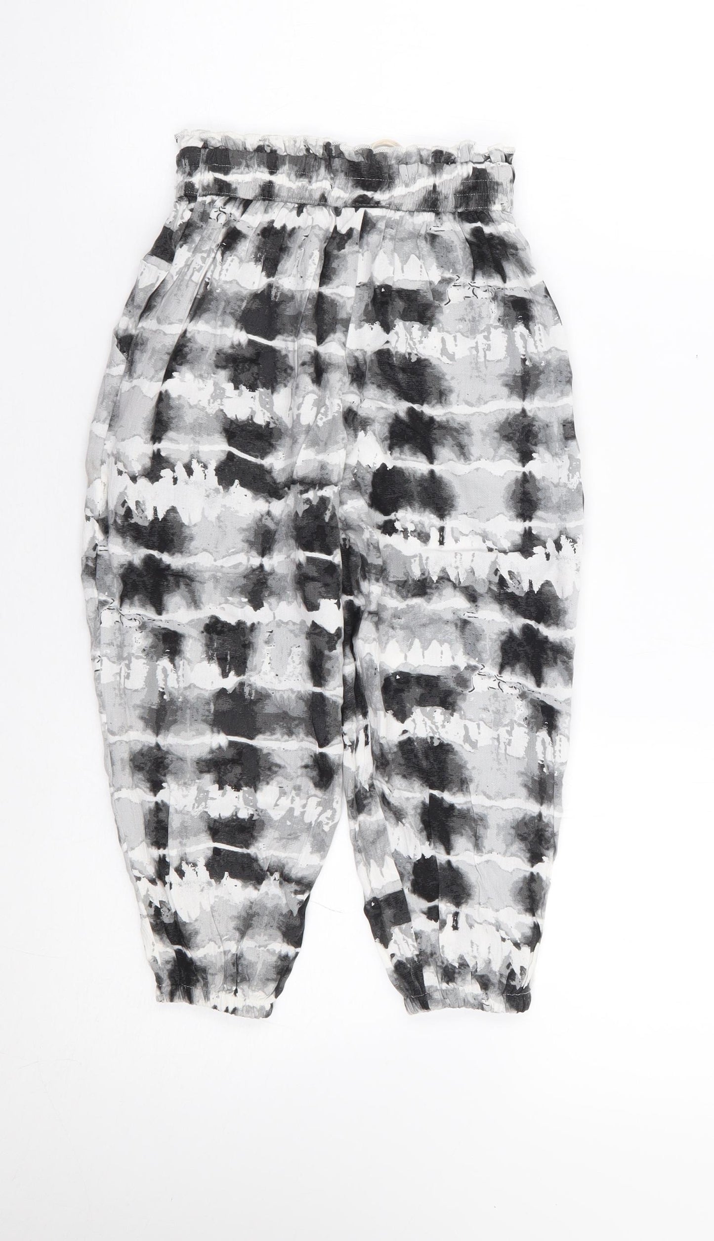 NEXT Girls Grey  Viscose Harem Trousers Size 5 Years  Regular