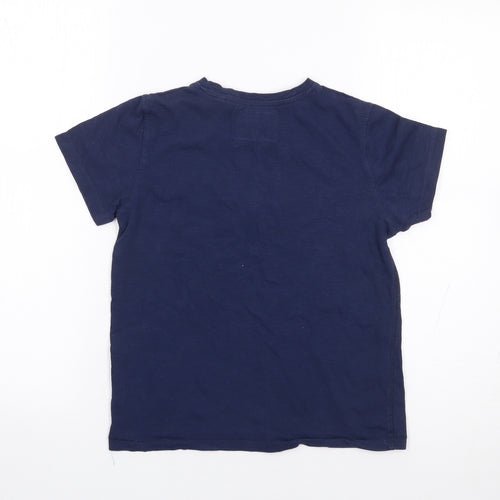 NEXT Boys Blue  100% Cotton Jersey T-Shirt Size 8 Years Crew Neck Pullover