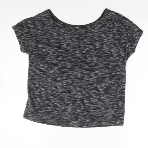 F&F Womens Grey  Polyester Jersey T-Shirt Size XS Crew Neck