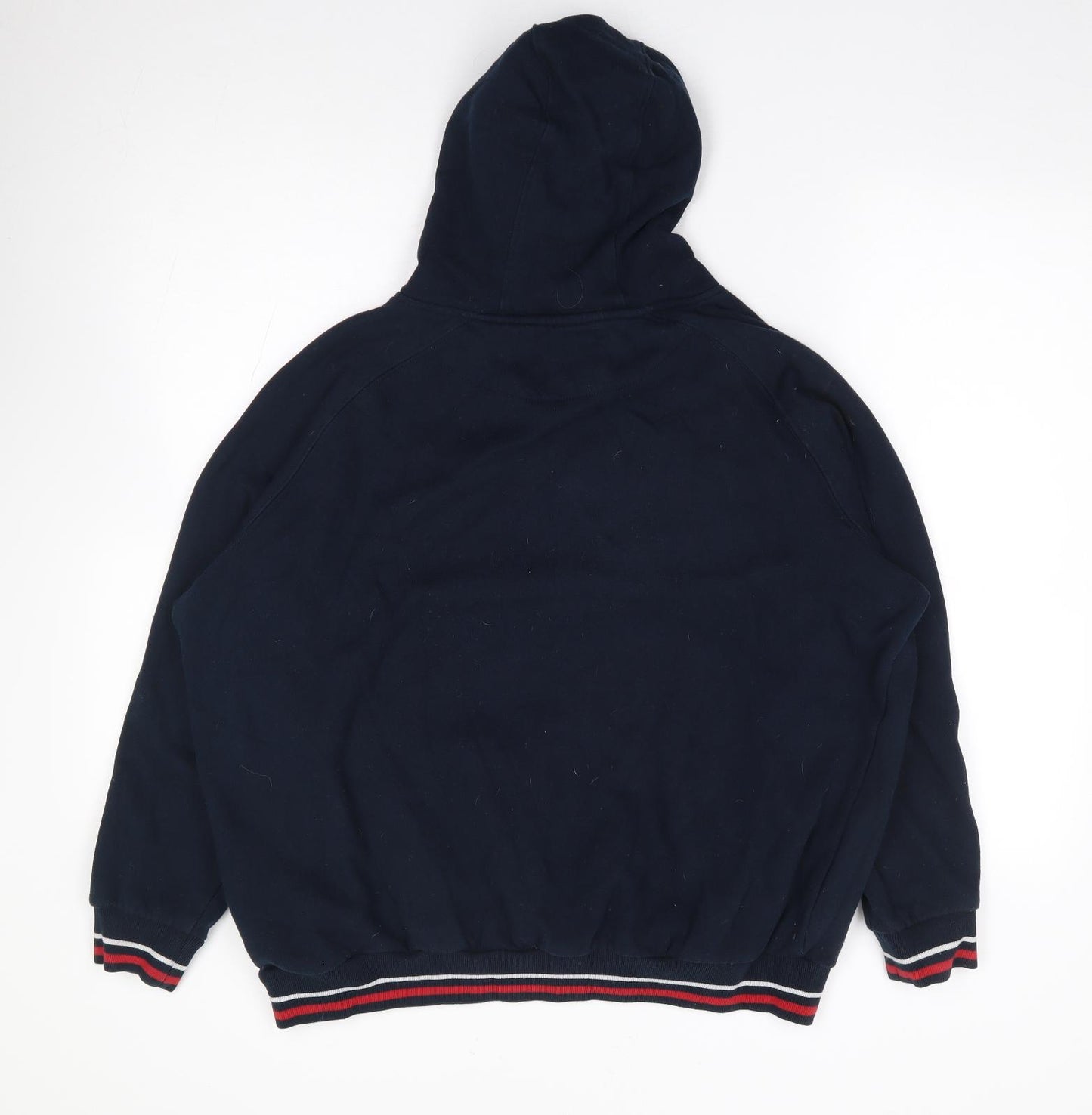 England Rugby Mens Blue  Cotton Pullover Hoodie Size L   - England Rugby