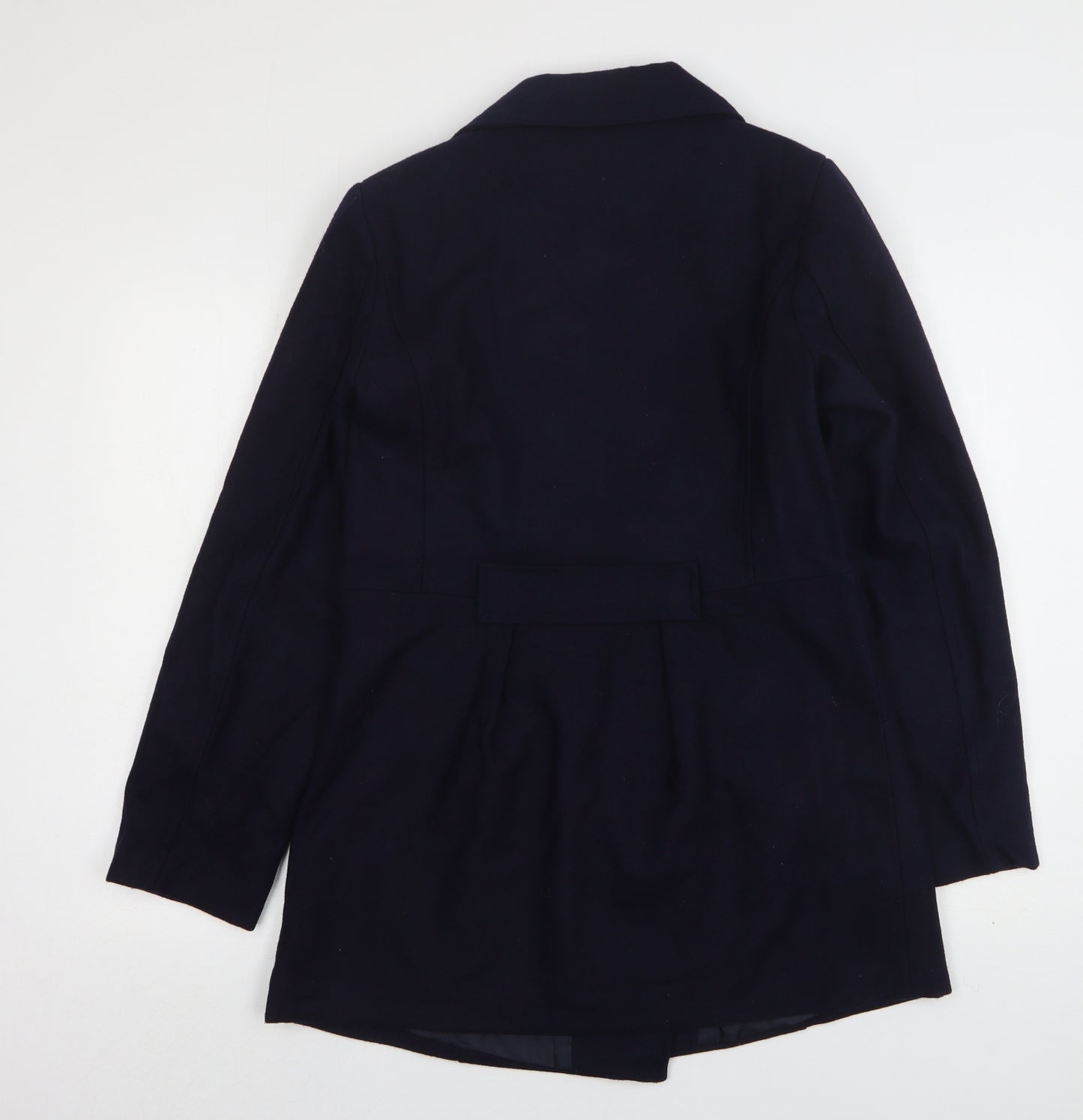 Evita Womens Blue   Pea Coat Coat Size 14  Button