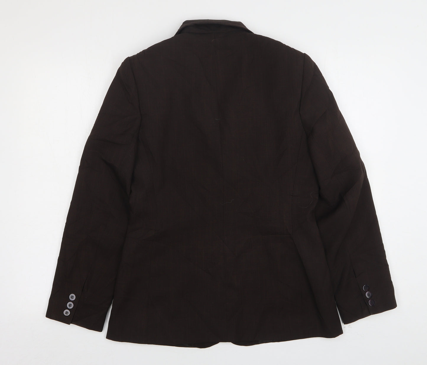 Berkertex Womens Brown  Polyester Jacket Suit Jacket Size 10