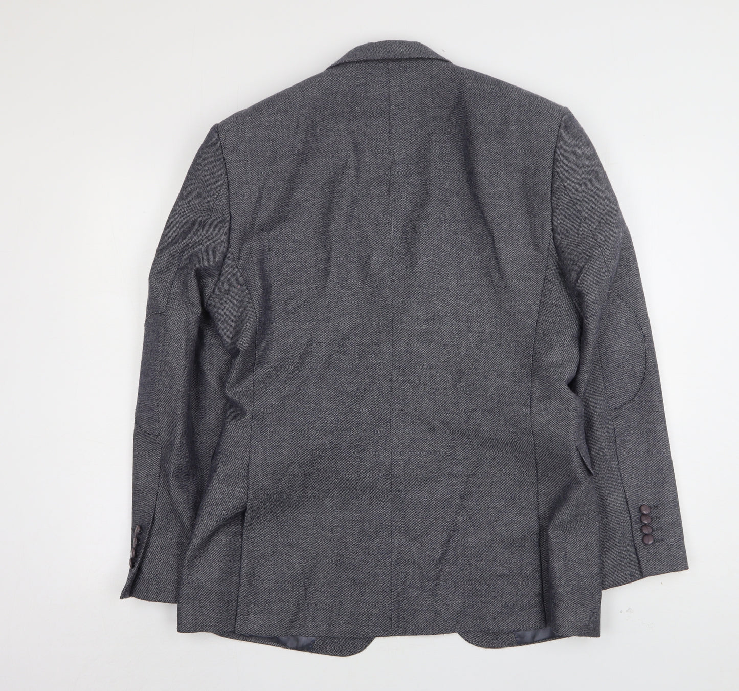 Steel & Jelly Mens Blue  Wool Jacket Suit Jacket Size 40