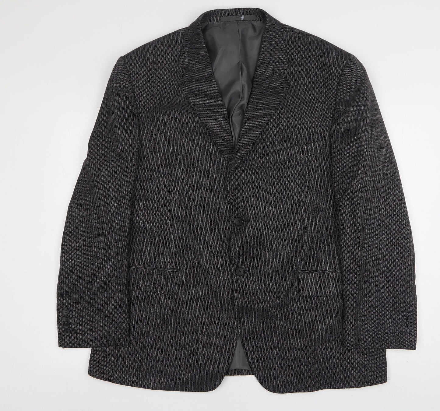 Marks and Spencer Mens Grey  Wool Jacket Suit Jacket Size 44