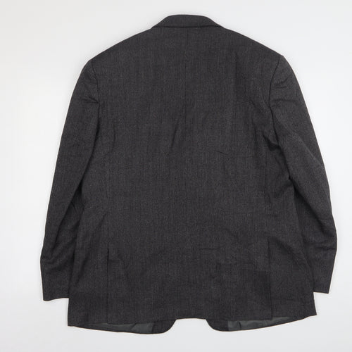 Marks and Spencer Mens Grey  Wool Jacket Suit Jacket Size 44