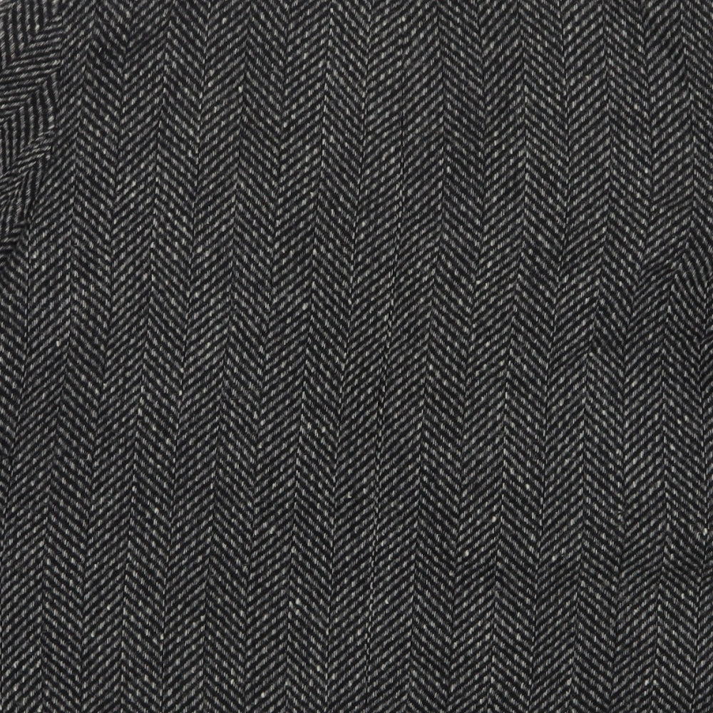 StMichael  Womens Grey Herringbone Wool Jacket Suit Jacket Size 16
