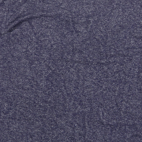 Marina Kaneva Womens Blue Round Neck  Cotton Pullover Jumper Size 30