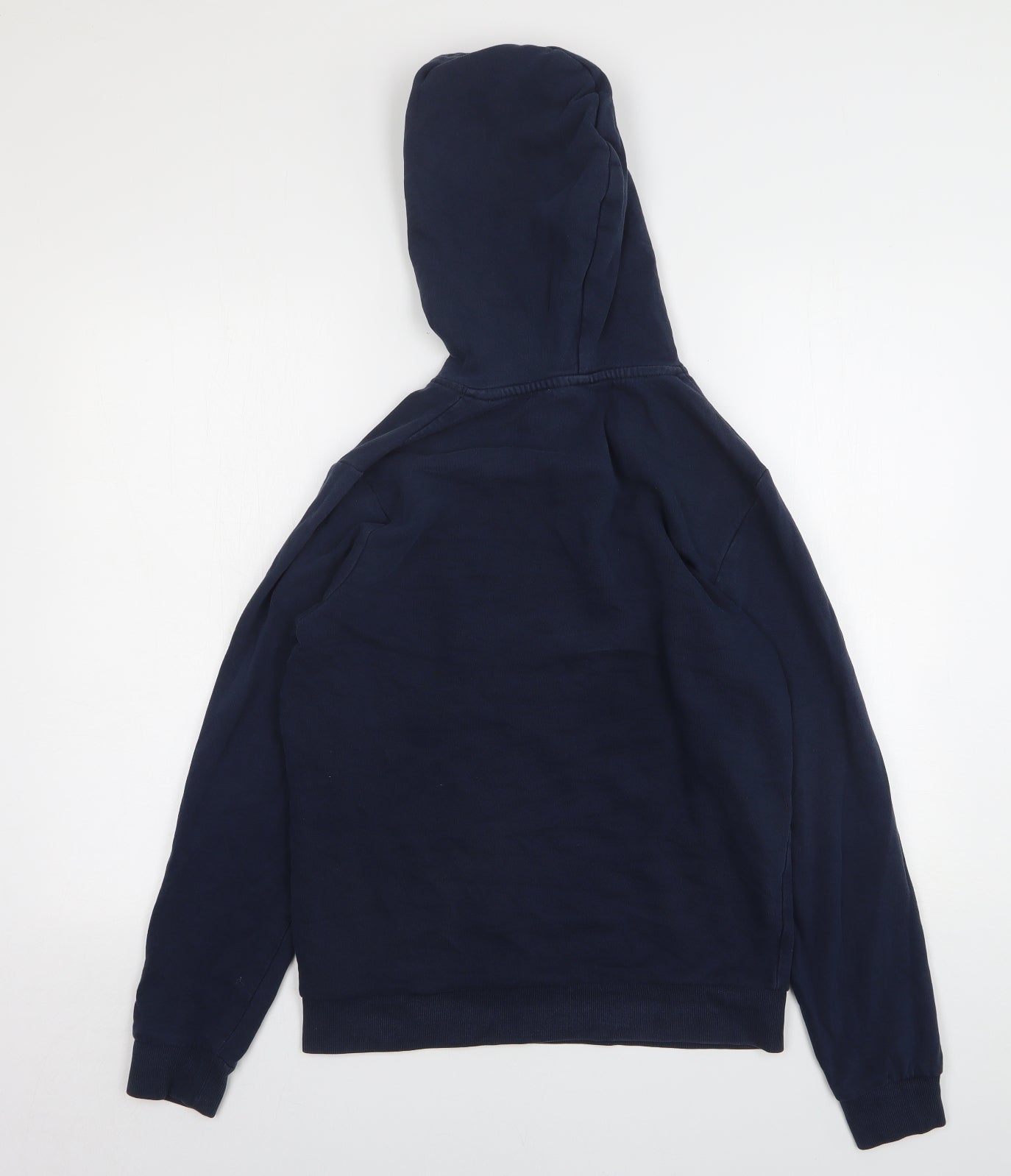 JACK & JONES Mens Blue  Cotton Pullover Hoodie Size S