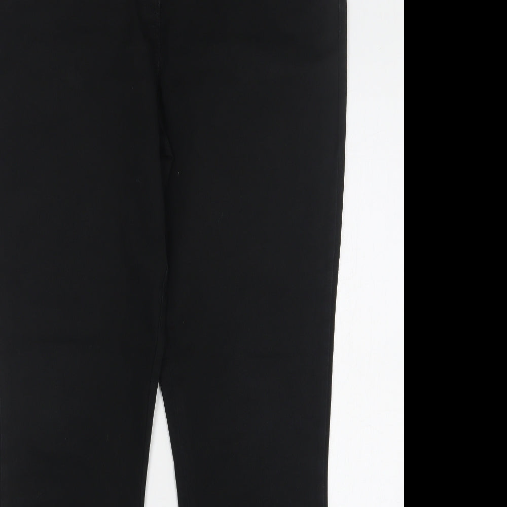 Wallis Womens Black  Cotton Skinny Jeans Size 14 L31 in Regular