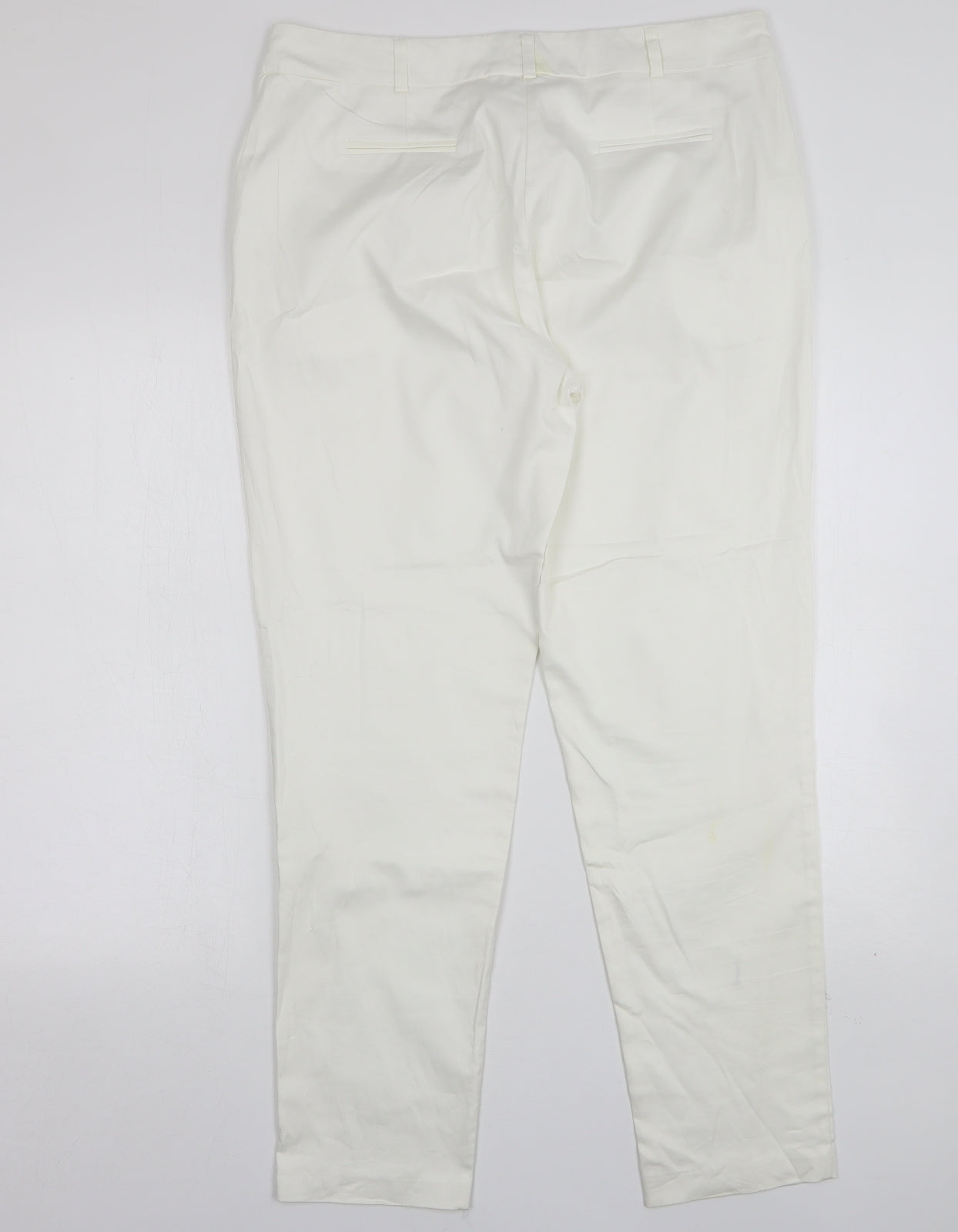 Gerard Womens White  Cotton Trousers  Size 14 L30 in Regular