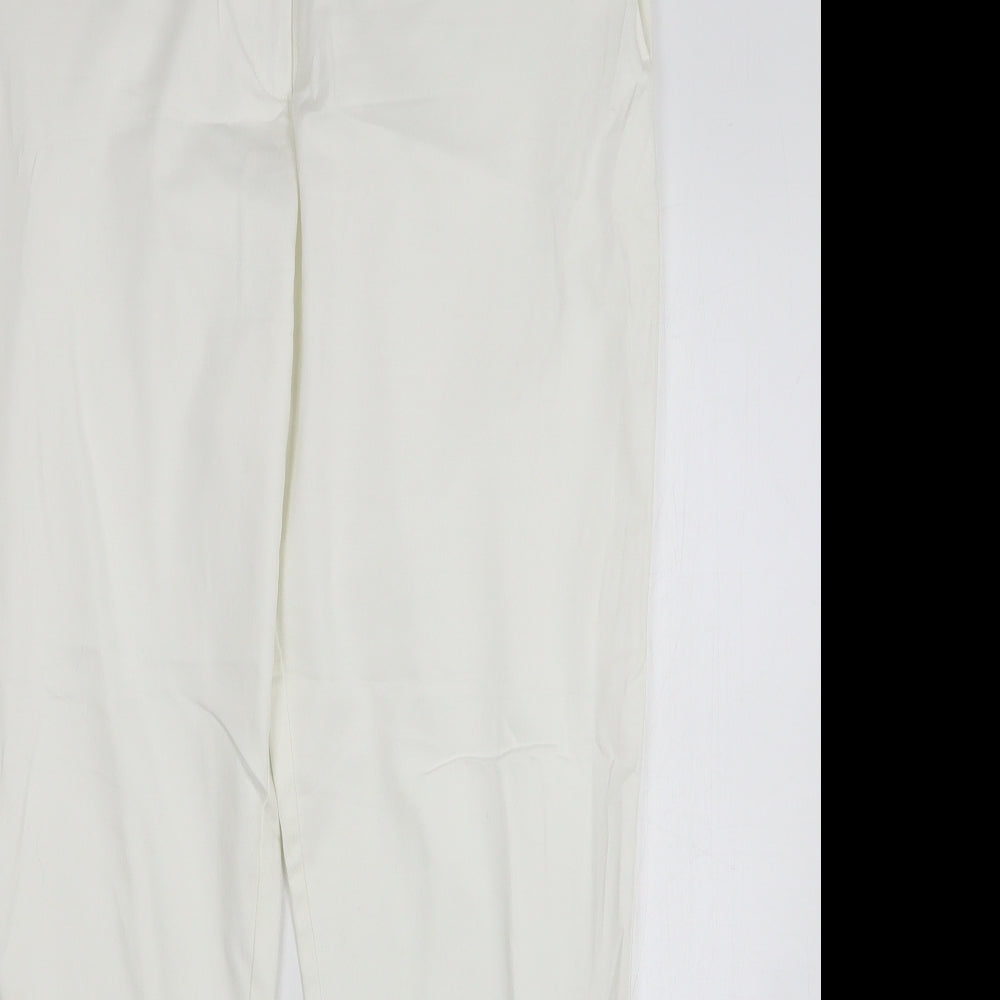 Gerard Womens White  Cotton Trousers  Size 14 L30 in Regular