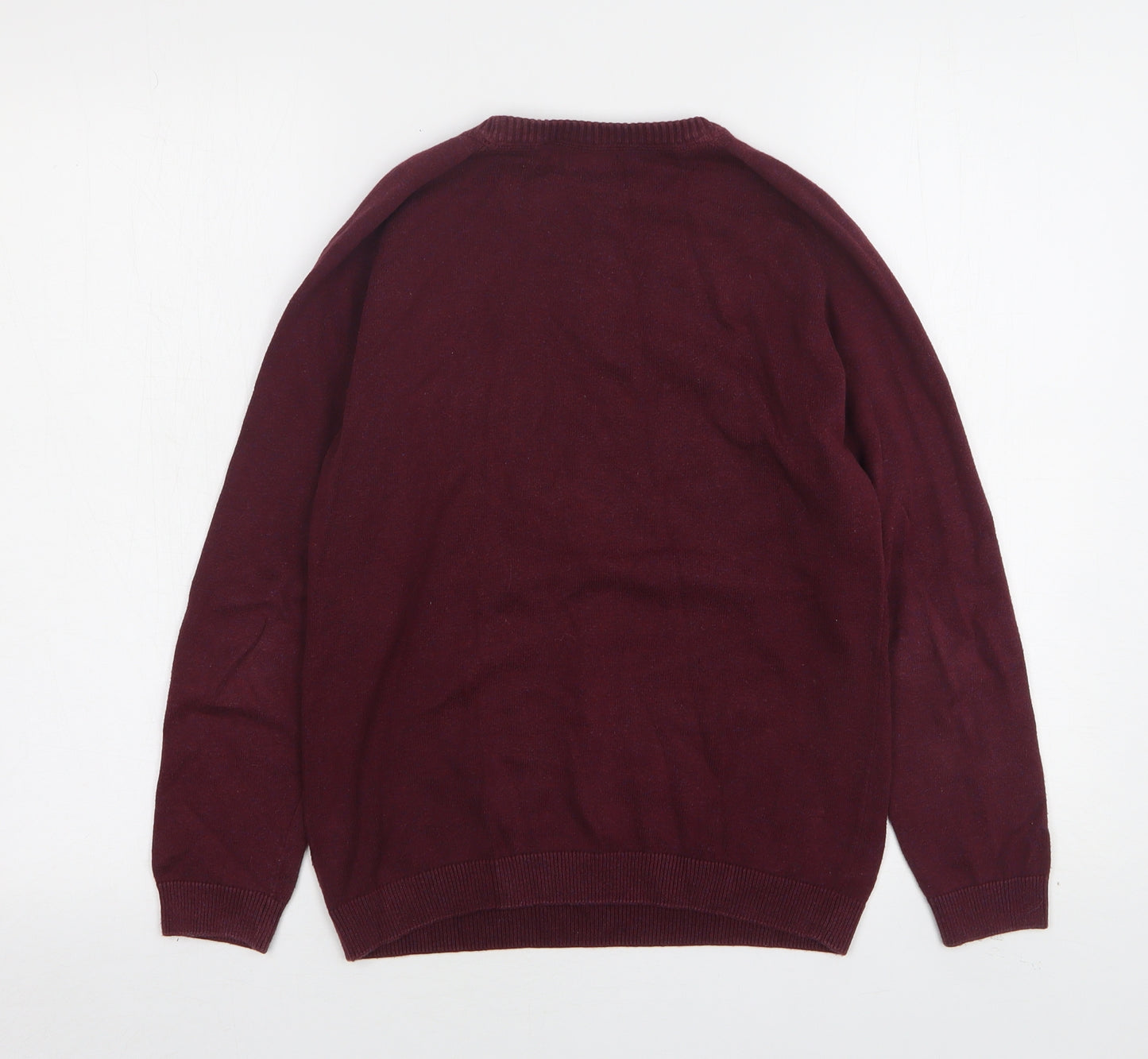NEXT Boys Red Round Neck  Cotton Pullover Jumper Size 10 Years