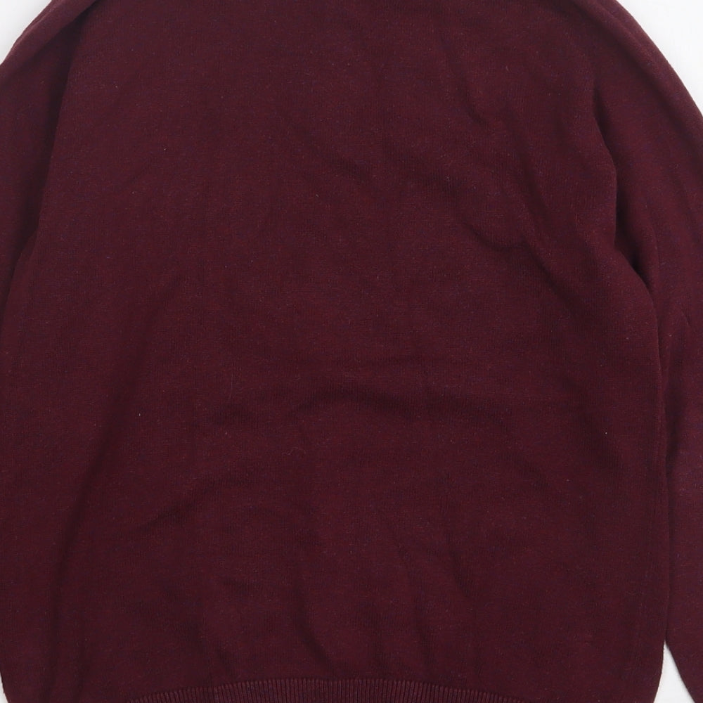 NEXT Boys Red Round Neck  Cotton Pullover Jumper Size 10 Years