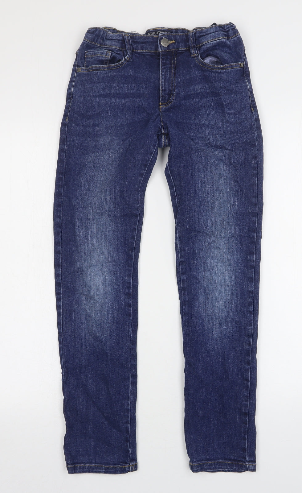 Nukutavake Boys Blue  Cotton Skinny Jeans Size 12 Years  Regular