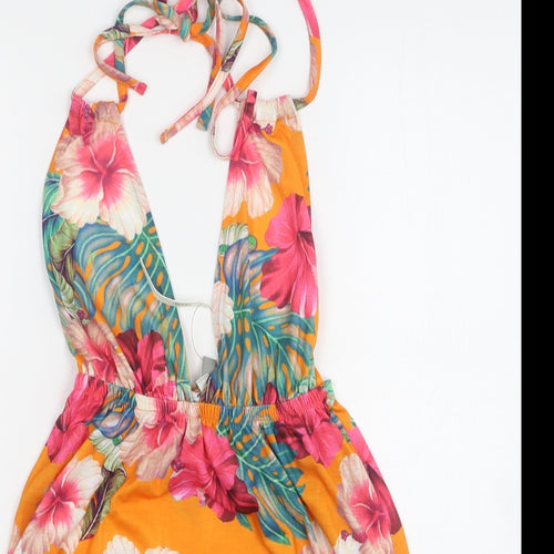 ASOS Womens Multicoloured Floral Polyester Camisole Tank Size 6 V-Neck