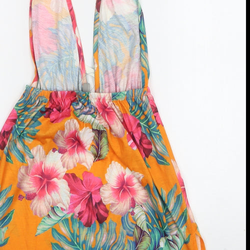 ASOS Womens Multicoloured Floral Polyester Camisole Tank Size 6 V-Neck