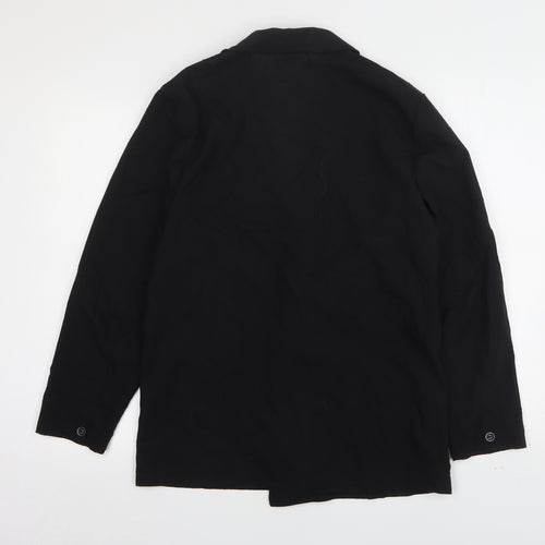 StMichael  Womens Black  Polyester Jacket Blazer Size 16