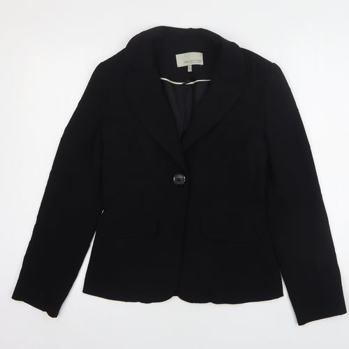 John Lewis  Womens Black  Polyester Jacket Suit Jacket Size 8