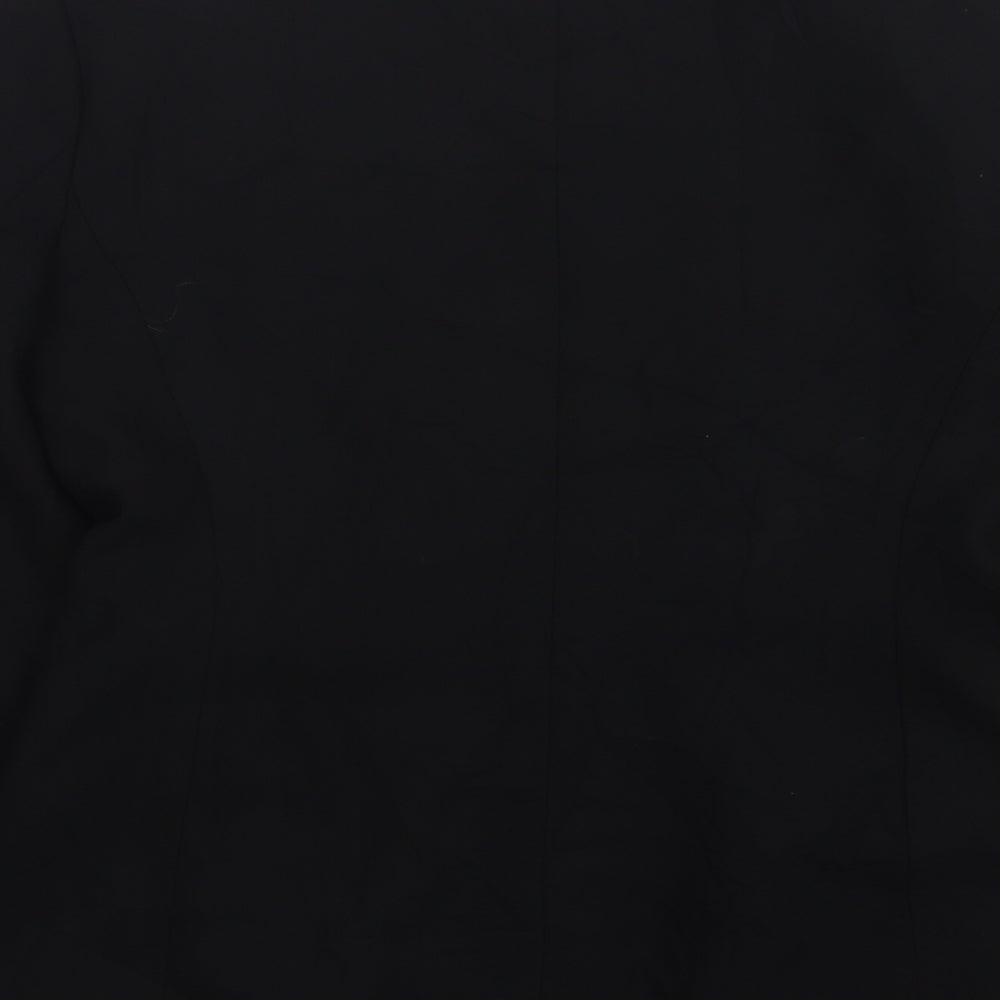 Richards Womens Black  Polyester Jacket Suit Jacket Size 10