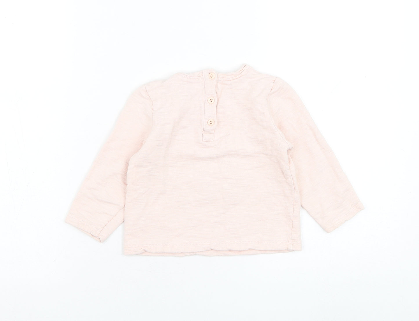 NEXT Girls Pink  Cotton Pullover Jumper Size 18-24 Months  Pullover - Mouse