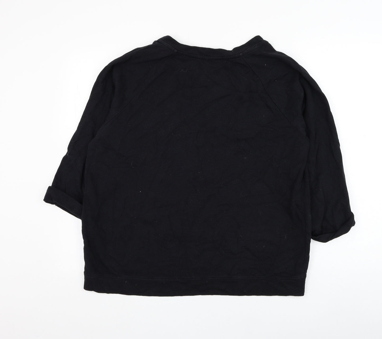 F&F Womens Black  Polyester Pullover Sweatshirt Size L  Pullover